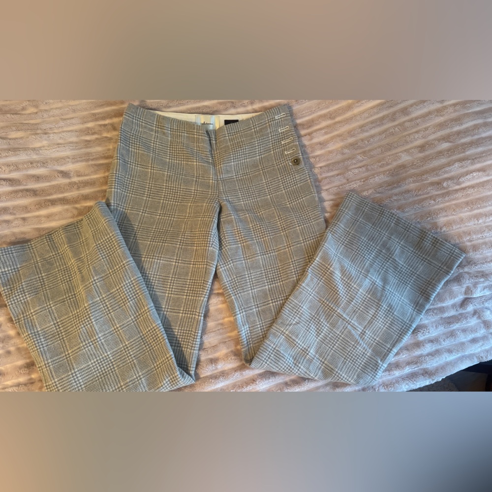Elevenses Tan Plaid Pants
